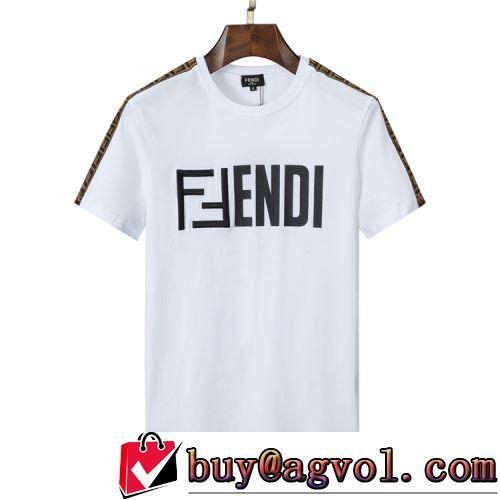 2022春夏しわになりにくい  細身のシルエット 半袖Tシャツ 変わらない人気を誇る FENDIスーパーコピー
