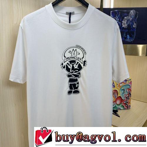 落ち着いた感覚 モンクレールコピーブランド 優しいフィット感 半袖Tシャツ 2022春夏 レジャー 2色可選