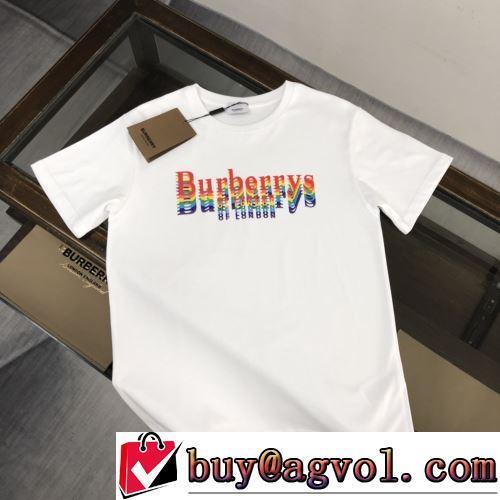 クールビズ 消臭抗菌効果がある BURBERRYブランド 偽物 通販 しわになりにくい 2022春夏 半袖Tシャツ 2色可選 好評でした