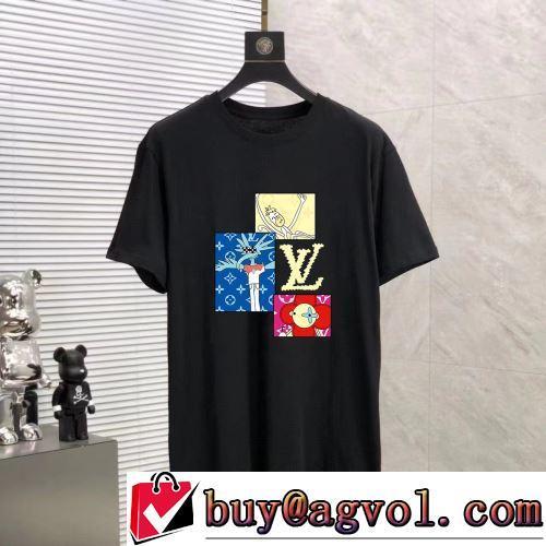 カジュアル 2022春夏 インナー カットソー 半袖Tシャツ 2色可選 長く愛用できる LOUIS VUITTONスーパーコピー 代引 超目玉