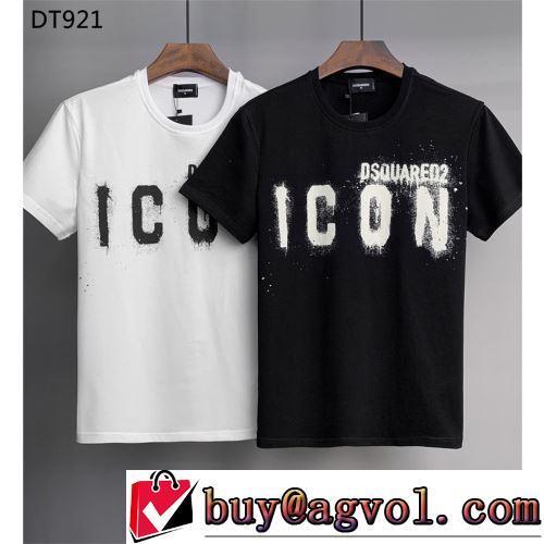 2022春夏 シンプル 2色可選 半袖Tシャツ 希少価値大！DSQUARED2コピーブランド 優しいフィット感