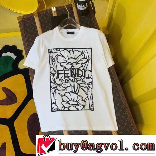半袖Tシャツ 2022春夏 定番のアイテム 2色可選 FENDIスーパーコピー 激安 暖かみのある肌触り クールビズ