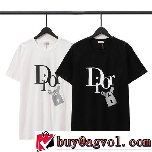 半袖Tシャツ 2022春夏 ラウンドネック 流通限定モデル 2色可選 ディオールスーパーコピー 通気性に優れた
