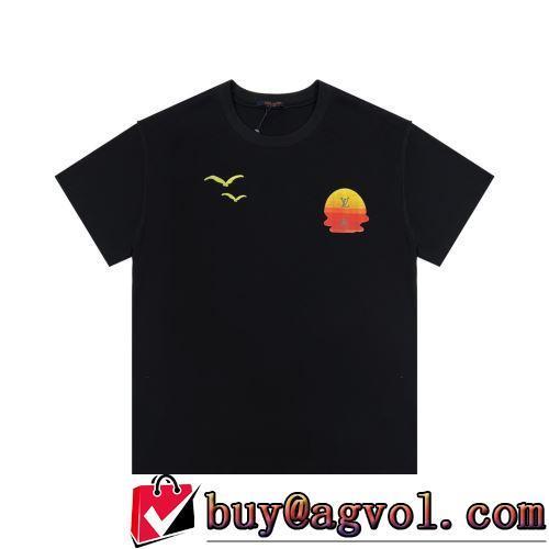 カラーラインナップ 快適 ルイ ヴィトンブランド 偽物 通販 ランキング1位 2022春夏 半袖Tシャツ 2色可選