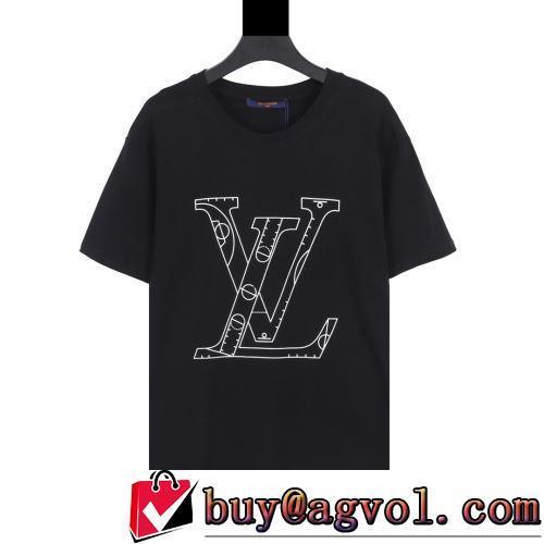 プリント 存在感のある 半袖Tシャツ 通気性に優れた ルイ ヴィトンスーパーコピー 激安 ラックスした雰囲気 2022春夏