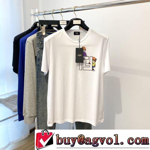コスパ最高のプライス 通気性に優れた FENDIスーパーコピー 代引 半袖Tシャツ 2022春夏 カラーラインナップ 4色可選