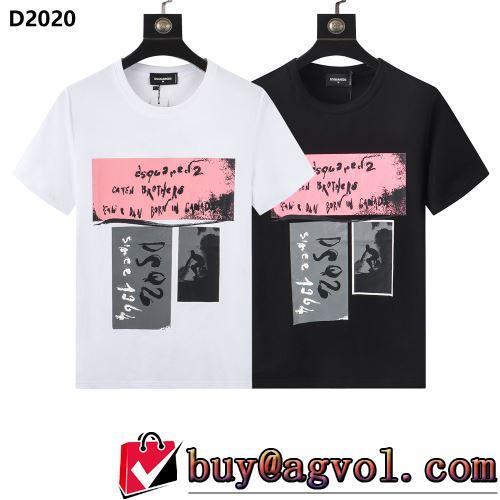 半袖Tシャツ 2色可選 一番人気の新作はこれ プリント 2022春夏 ディースクエアードスーパーコピー 激安 流行に関係なく長年愛用できる
