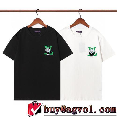 しわになりにくい 2022春夏 2色可選 LOUIS VUITTONブランド 偽物 通販 人気ブランド 肌に馴染みやすい 半袖Tシャツ