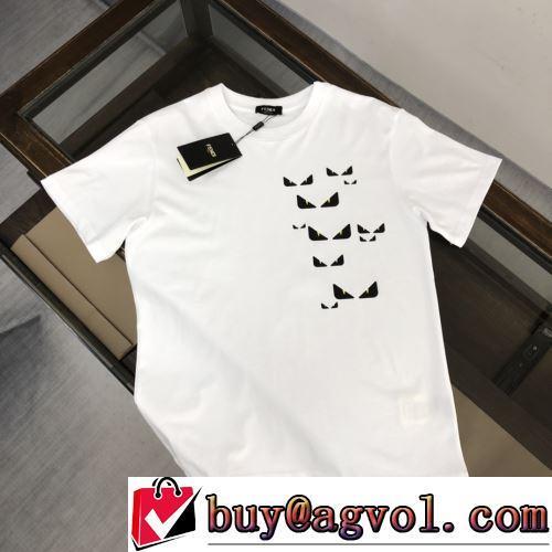 カジュアル 細身のシルエット 2色可選 半袖Tシャツ 流通限定モデル 2022春夏 フェンディコピー ブランド