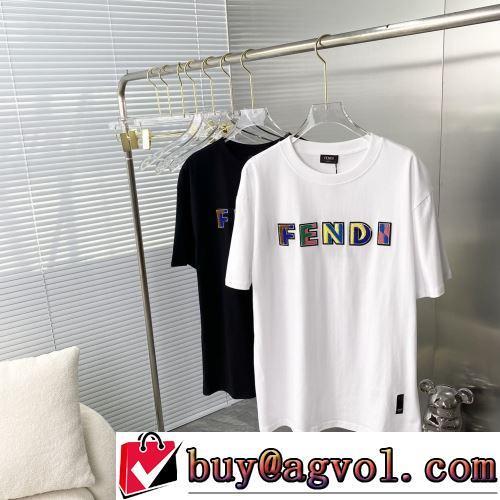 オリジナル 2022春夏 2色可選 フェンディコピーブランド 利便性に優れ クールビズ 半袖Tシャツ