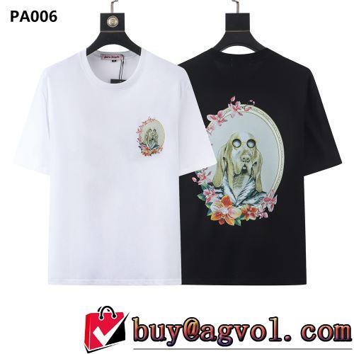 ラックスした雰囲気 Palm Angels コピーブランド 快適 2022春夏 半袖Tシャツ 海外セレブ愛用 2色可選