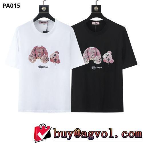 バリエーションに富む 2022春夏 今買い◎得 半袖Tシャツ 超目玉 2色可選 ラウンドネック Palm Angels 偽物ブランド