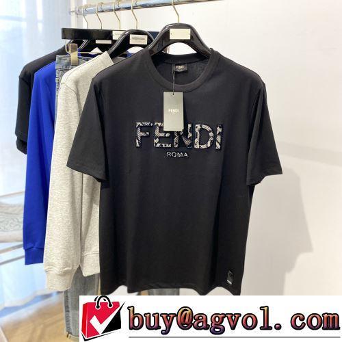 2022春夏 半袖Tシャツ 耐久性に優れ フェンディブランドコピー お洒落に魅せる レジャー