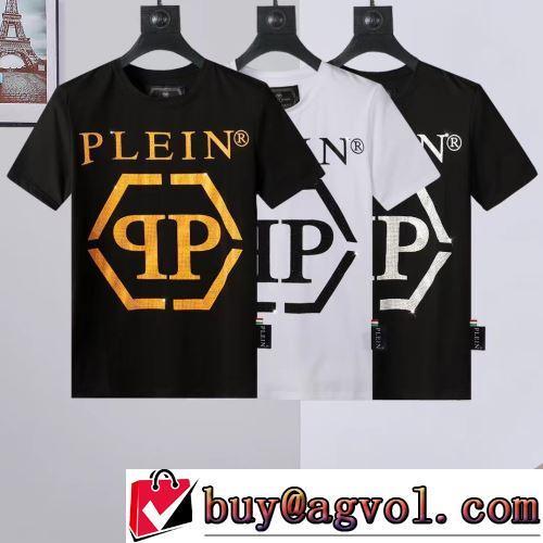 半袖Tシャツ PHILIPP PLEINスーパーコピー 2022春夏 上品に着こなせ 3色可選 タイトフィット