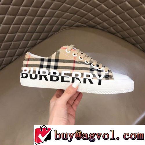 BURBERRYスーパーコピー 豊富なサイズ 軽い履き心地 2022新作 フラットシューズ 2色可選 ポップ