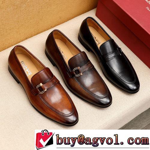 革靴 2022新作 FERRAGAMOブランド コピー 最安値に挑戦 フォーマルシューズ 3色可選