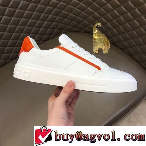 2022新作 豊富なサイズ フルグレインレザー FERRAGAMOブランド 偽物 通販 軽量で疲れにくい 4色可選 カジュアルシューズ