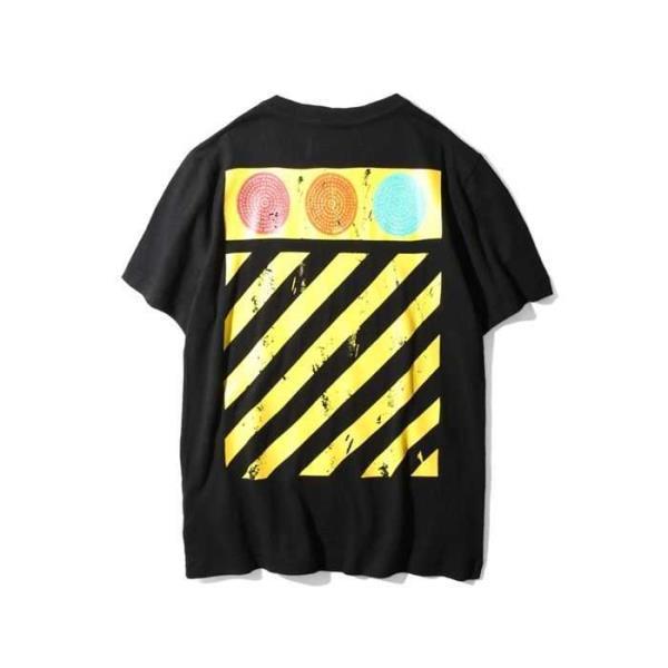 2018春夏新品OFF-WHITEオフホワイトＴシャツ通販男女兼用半袖クルーネックトップスブラック、ホワイト2色
