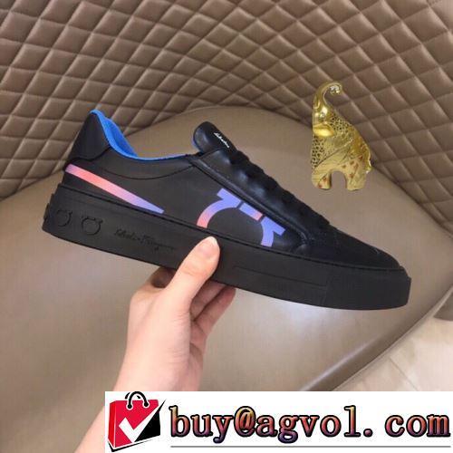 FERRAGAMO偽物ブランド ローヒール 2022新作 抗菌・防臭加工 豊富なサイズ 2色可選