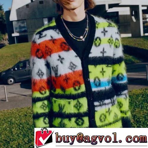 シルエットの美しい服 2022新作 ニットコート ポップ LOUIS VUITTONブランド 偽物 通販