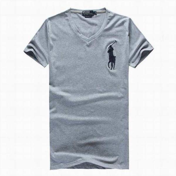 抜群の吸汗性ポロラルフローレンコピーメンズPolo Ralph Lauren　vネック半袖ロゴ付きトップスｔシャツ激安通販品