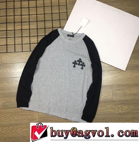 2022新作 デザイン性の高い モデル大絶賛♪ 長袖Tシャツ クロムハーツスーパーコピー 激安 優しいフィット感