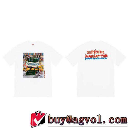 2022春夏 目玉商品 使い勝手抜群 シュプリームコピーブランド 2色可選 半袖Tシャツ 柔らかい手触り