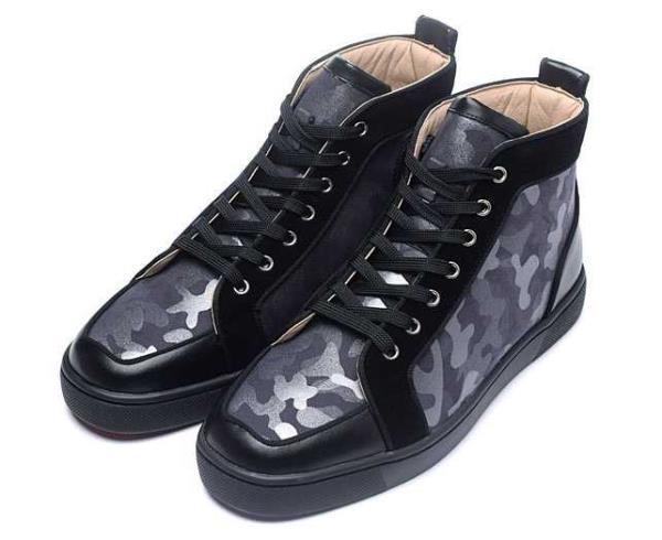 2018年春夏新作クリスチャンルブタンスニーカーコピーCHRISTIAN LOUBOUTIN人気激売れハイカットメンズシューズレザー