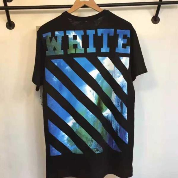 抜群な存在感オフホワイトｔシャツ格安OFF-WHITEコピー定番のクルーネック半袖Tシャツメンズトップス