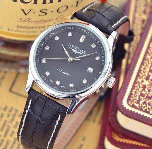 防水性能あるLONGINESロンジン フラッグシップ ステンレスバンド　日付表示自動巻腕時計 メンズ l47744276