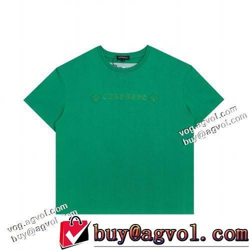 4色可選 半袖Tシャツ クロムハーツブランド 偽物 通販 海外セレブ定番愛用 吸汗性に優れ 2022春夏