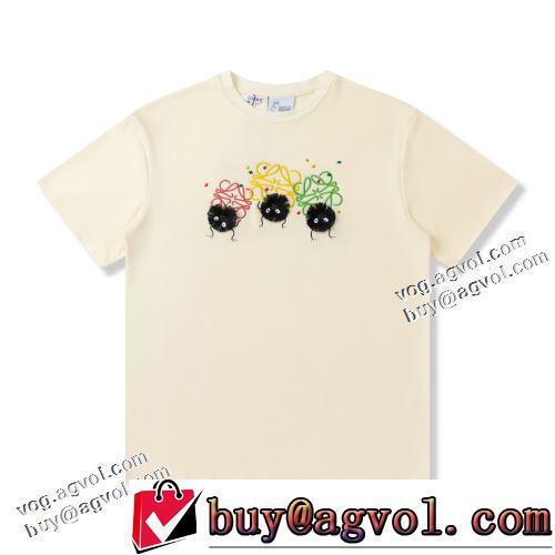 ロエベブランド 偽物 通販 数に限りがある 2022春夏 2色可選 半袖Tシャツ 柔らかい手触り 暖かみのある肌触り 