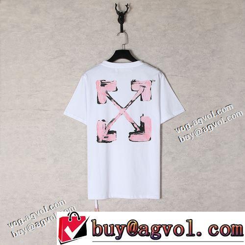 2022春夏 ラウンドネック 半袖Tシャツ ラックスした雰囲気 レジャー 快適な着心地 OFF-WHITE オフホワイトスーパーコピー 激安