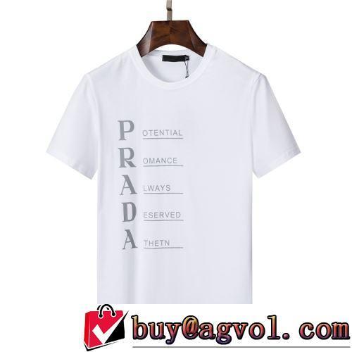 着心地満点 2色可選 ランキング商品 半袖Tシャツ 吸汗性に優れ プラダスーパーコピー  2022春夏