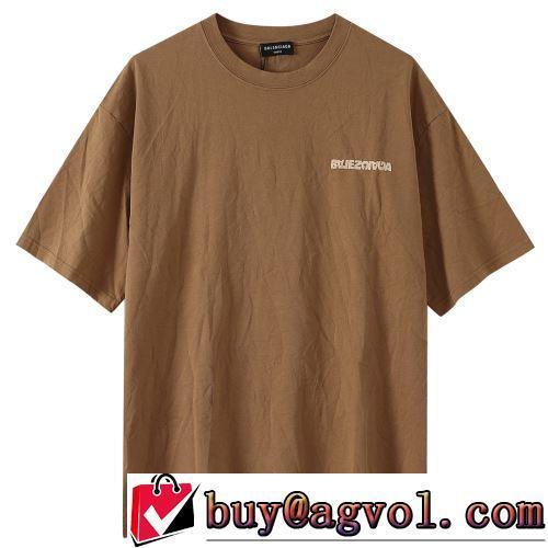 着回し度抜群 2022春夏 半袖Tシャツ 偽物ブランド 2色可選 収縮性のある 肌触りの気持ちい〜