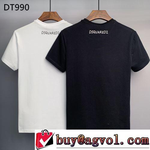 シンプル ディースクエアード偽物ブランド 乾きやすい 半袖Tシャツ 使い勝手抜群 ラウンドネック ランキング商品 2022春夏