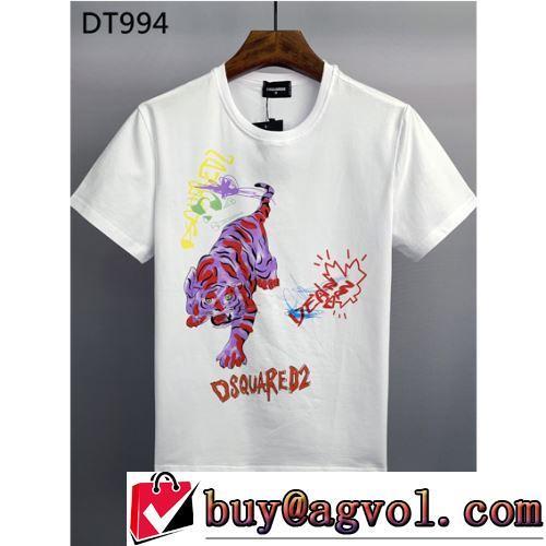 数に限りがある 着心地満点 2色可選 乾きやすい プリント 半袖Tシャツ お洒落に魅せる 2022春夏 DSQUARED2ブランド 偽物 通販
