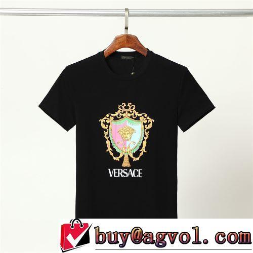 超目玉 2022春夏 2色可選 半袖Tシャツ 優しいフィット感 レジャー VERSACE偽物ブランド