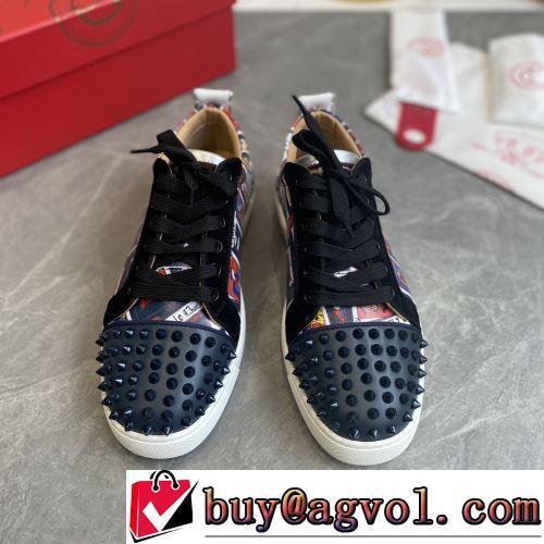 お洒落に魅せる CHRISTIAN LOUBOUTINスーパーコピー ランニングシューズ 2022新作 プリント 優しい履き心地