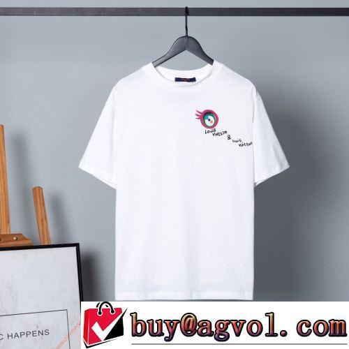 2022新作 半袖Tシャツ 個性的 2色可選 ルイ ヴィトンスーパーコピー 激安 細身のシルエット 頑丈な素材