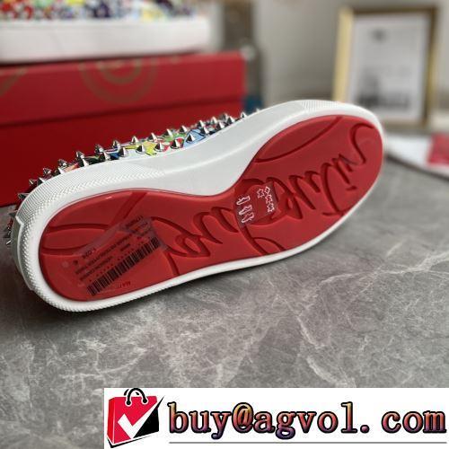 魅力ファッション プリント柄 スリップオン 歩きやすい　疲れない　痛くない CHRISTIAN LOUBOUTINブランドスーパーコピー 2022新作