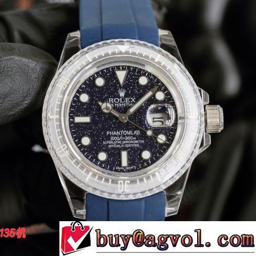 お洒落に魅せる 機械式（自動巻き）ムーブメント ROLEX偽物ブランド 2022新作 シリコン 腕時計 カレンダー機能付き 3色可選