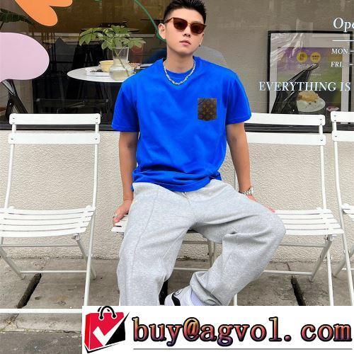 4色可選 レジャー 半袖Tシャツ 2022春夏 人気商品登場 使い勝手抜群 LOUIS VUITTONブランドコピー