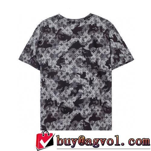 半袖Tシャツ 通気性に優れた 2022春夏 最安値に挑戦 ラウンドネック ルイ ヴィトンブランド 偽物 通販
