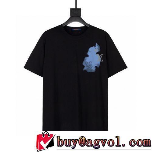2色可選 レジャー 半袖Tシャツ 暖かみのある肌触り シンプル LOUIS VUITTONスーパーコピー 高級感ある 2022春夏