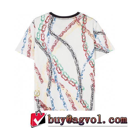 半袖Tシャツ ポリエステル 個性的なデザ 着心地満点 2022春夏 乾きやすい LOUIS VUITTONコピー ブランド