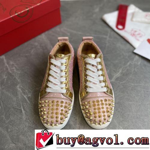 2022新作 最安値に挑戦 フラットシューズ ポップ クッション加工 着用 CHRISTIAN LOUBOUTINブランド コピー