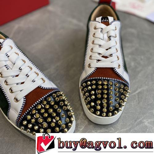 2022新作 豊富なサイズ スエード カジュアルシューズ 軽量で疲れにくい オリジナル CHRISTIAN LOUBOUTINブランド 偽物 通販