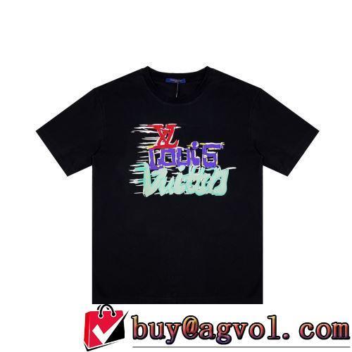 半袖Tシャツ ルイ ヴィトンブランド 偽物 通販 2022春夏 存在感のある 男女兼用 使い勝手抜群 2色可選