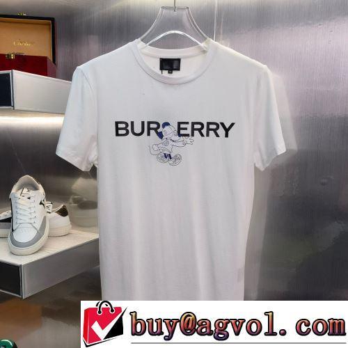 上品な輝きを放つ形 半袖Tシャツ 3色可選 2022春夏 自然な肌触り BURBERRYブランド 偽物 通販